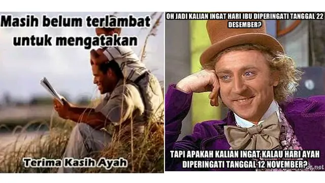 Meme Hari Ayah Nasional Buat Netizen Terenyuh