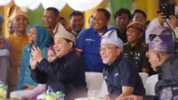 Menteri Perdagangan Zulkifili Hasan bersama Menteri BUMN Erick Thohir turut menghadiri puncak acara perayaan HUT 273 Kabupaten Langkat, Senin (17/1). (Istimewa)