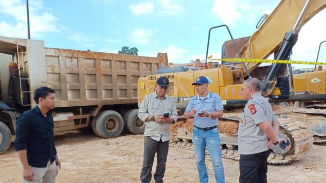 Penyelidikan perusahaan tambang di Konawe Utara, Maret 2020. (Liputan6.com/Ahmad Akbar Fua)