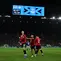 Stategi pelatih Setan Merah, Michael Carrick terbukti jitu setelah memasukan Benjamin Sesko pada menit ke-58 untuk menggantikan Amad Diallo. (AFP/Paul ELLIS)