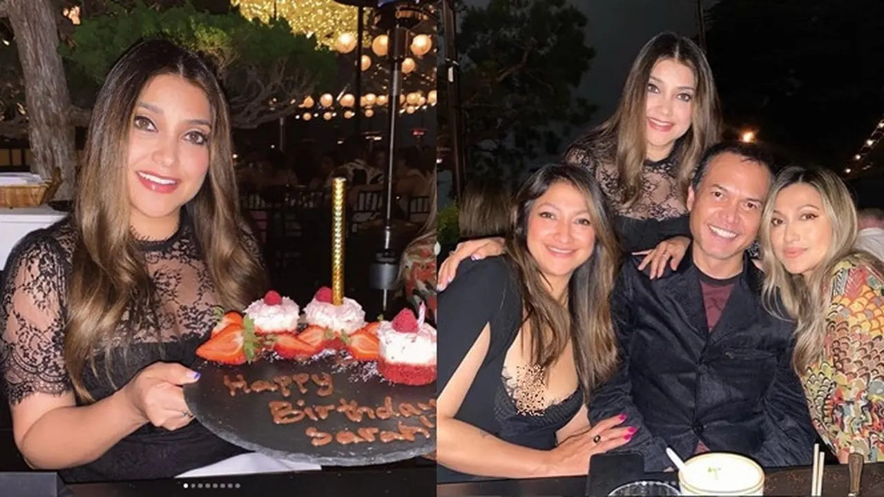 6 Potret Ulang Tahun Sarah Azhari di Amerika, Dirayakan Bareng Kakak dan Adik