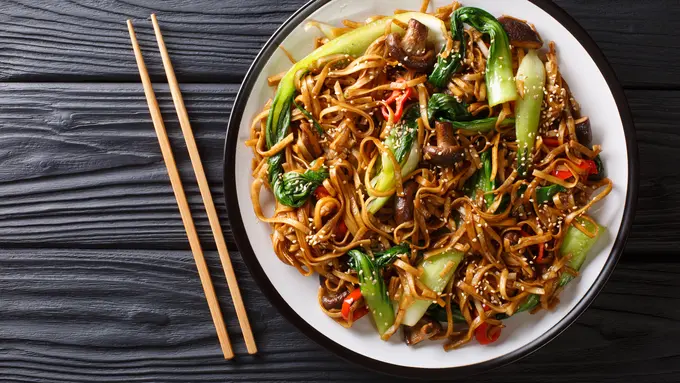 mie gepeng lada hitam