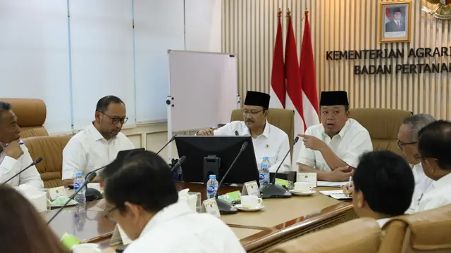 Mensos Gus Ipul Bertemu Nusron Wahid Bahas Percepatan Sertifikasi Lahan Sekolah Rakyat