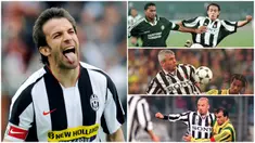 Berikut ini adalah para striker top yang pernah dimiliki Juventus pada era-90an. Diantaranya Roberto Baggio, Alessandro Del Piero hingga Filippo Inzaghi. (Foto Kolase AFP)