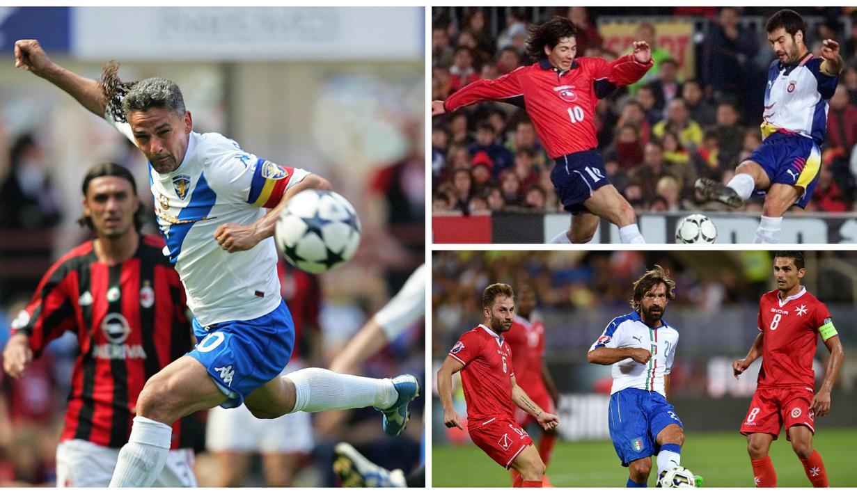Inilah bintang top yang pernah membela Brescia. Mulai dari Roberto Baggio hingga Andrea Pirlo. (AFP-Squawka)