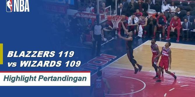 Cuplikan Hasil Pertandingan NBA : Trail Blazers 119 vs Wizards 109