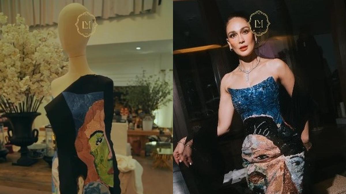 Cerita di Balik Dress Lukisan Luna Maya yang Bikin Haru, Bawa Kenangan Sang Ayah di Hari Bahagianya