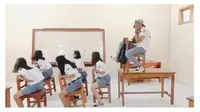6 Aksi Siswa saat Parodi Naik Odong-Odong Ini Bikin Kangen Sekolah