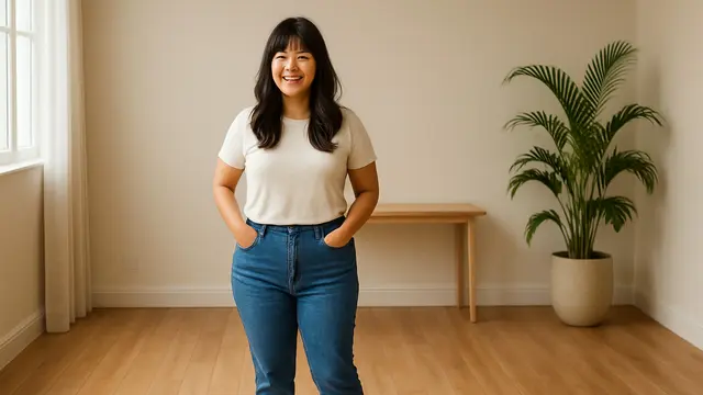 Model Rambut Layer Panjang Berponi Wajah Bulat untuk Usia 30 Tahun/via ChatGPT