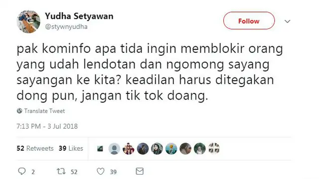 Cuitan pemblokiran Tik Tok 3