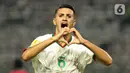 Pemain Timnas Maroko U-17 Ayman Ennair melakukan selebrasi usai mencetak gol ke gawang Timnas Panama U-17 pada laga pertama Grup A Piala Dunia U-17 2023 di Stadion Gelora Bung Tomo, Surabaya, Jawa Timur, Jumat (10/11/2023). Maroko mengalahkan Panama dengan skor 2-0. (Doc. LOC WCU17/NFL)