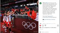 dr Andhika Raspati SpKO merupakan sosok 'suporter' yang berteriak 'Indonesia... prok...prok...' saat atlet badminton Indonesia, Greysia Polii dan Apriyani Rahayu bertanding. (Foto: https://www.instagram.com/dhika.dr)