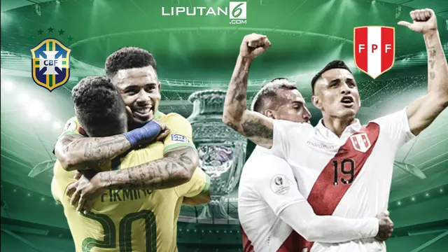 Banner Infografis Final Copa America 2019 Brasil Vs Peru