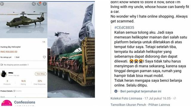 Dikira Pesan Mainan, Pria Ini Terkejut saat Datang Justru Helikopter Asli