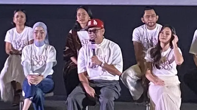 Denny Sumargo dalam press screening & press conference film Baby Udon di Jakarta, Rabu (26/8/2026). (Liputan6.com/Nola Vemiliana)