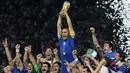 7. Fabio Cannavaro – Mantan kapten yang pernah membawa Timnas Italia menjuarai Piala dunia ini sempat menjadi anak gawang. Ia juga mengaku sering melihat legenda hidup Diego Maradona saat menimba ilmu di akademi Napoli. (AFP/Nicolas Asfouri)