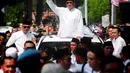Prabowo Subianto bersama Sandiaga Uno maju dengan diusung koalisi partai Gerindra, PAN dan PKS serta dukungan Demokrat untuk pemilu 2019. (Merdeka.com/Imam Buhori)