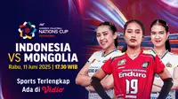Nonton Siaran Langsung Indonesia vs Mongolia AVC Women’s Nation Cup 2025 di Vidio