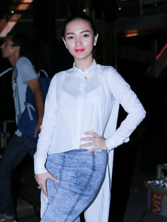 Dengan menghadiri gladi resik, Zaskia berharap bisa memaksimalkan penampilan mereka saat berada di panggung nanti. (Galih W. Satria/Bintang.com)