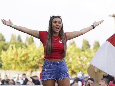 Kemenangan Timnas Inggris menang atas Republik Ceska pada laga terakhir Grup D Euro 2020 membuat Inggris berhak lolos ke-16 besar dengan status juara grup. (Foto: AP/PA/Martin Rickett)