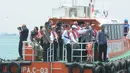 Gubernur DKI Jakarta Jokowi blusukan ke pelabuhan bongkar muat peti kemas Tanjung Priok, Jakarta, Selasa (23/9/2014) (Liputan6.com/Herman zakharia)