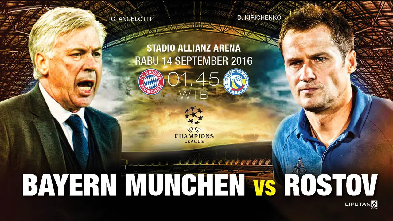 Prediksi Bayern Munchen vs Rostov