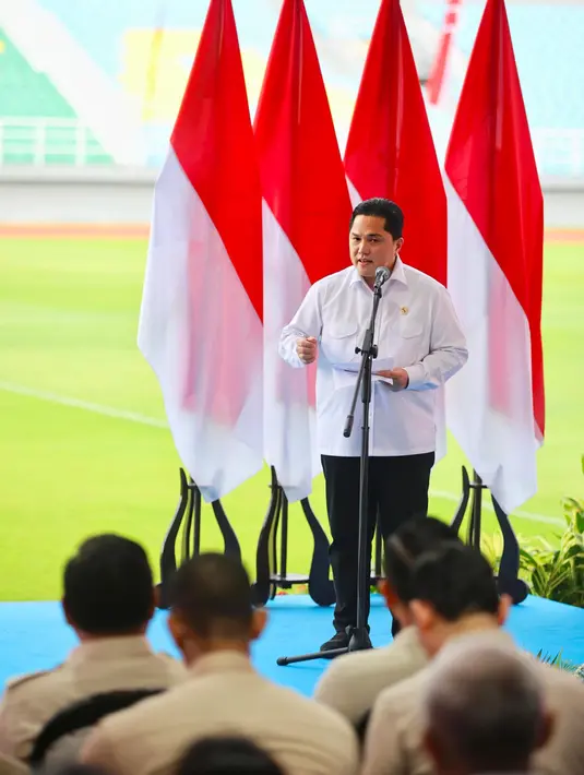 Sementara, Ketua Umum Persatuan Sepak Bola Seluruh Indonesia (PSSI) Erick Thohir menyampaikan apresiasi setinggi-tingginya kepada pemerintah yang paska tragedi Kanjuruhan di tahun 2022 langsung memberikan dukungan besar kepada PSSI melakukan transformasi sepakbola Indonesia. (Foto: Dokumentasi PSSI)