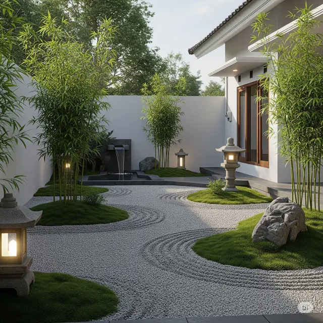 Halaman Rumah Sederhana Tapi Indah. Foto: Gemini