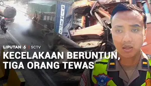 Kecelakaan Beruntun, Tiga Orang Tewas