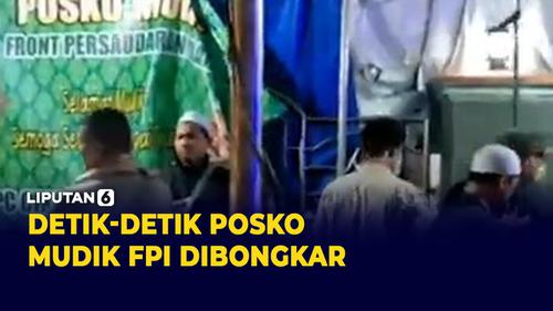 VIDEO: Waduh, Posko Mudik FPI Cikarang Dibongkar oleh Polisi