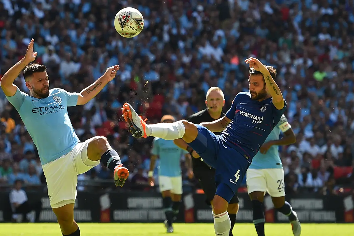 2 Gol Aguero Bawa Manchester City Tundukkan Chelsea di Community Shield