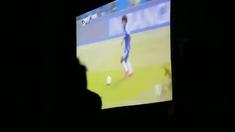 Kemeriahan nonton bareng seru liga Inggris bersama KMK Online, NEX media dan Kratindaeng antara Chelsea  vs Liverpool di Alibaba Futsal Bekasi, Minggu (10/5/2015) malam WIB.