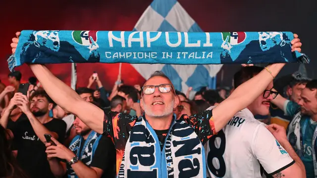 Napoli Sukses Raih Scudetto Serie A 2024/2025, Kota Naples Berpesta