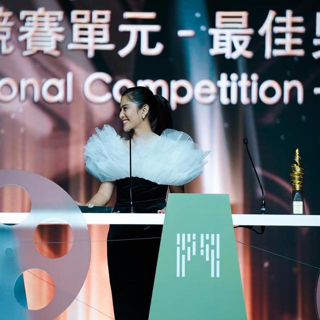 Dian Sastro dalam acara penutupan International Film Festival 2019 (IFFA Macau 2019), Rabu, 11 Desember 2019 (dok. Instagram @therealdisastr/https://www.instagram.com/p/B56fV_nBBME//Adhita Diansyavira)