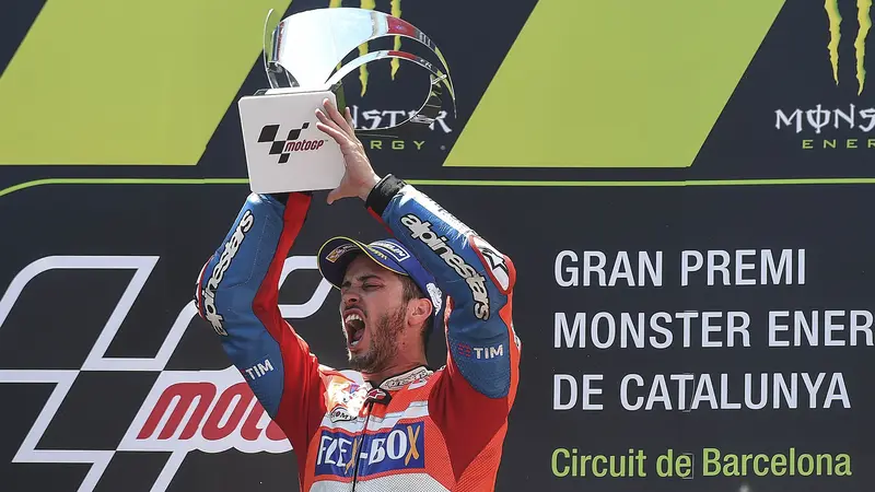 FOTO: Dovizioso Tercepat di MotoGP Catalunya, Rossi Terpuruk