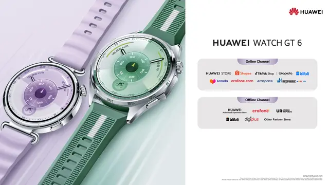 HUAWEI WATCH GT 6 Series: Smartwatch Fashionable dengan Daya Baterai 21 Hari, Fitur Olahraga & Kesehatan Paling Lengkap Mulai 3 Jutaan!