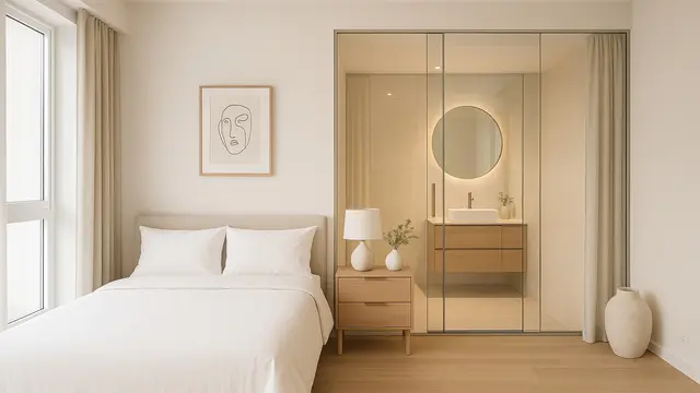 Inspirasi Kamar Tidur dengan Kamar Mandi