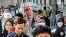 Pada 4 April 2025, jumlah kedatangan penumpang yang masuk wilayah Daop 1 Jakarta mencapai 52.560 penumpang. (Liputan6.com/Herman Zakharia)