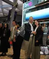 Nagita Slavina bergaya smart casual saat saham RANS melantai di Bursa Efek Indonesia (Arie Basuki)