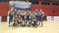 Tim basket Emtek lolos ke perempat final IBBAMNAS 2018 (Liputan6.com/Thomas)