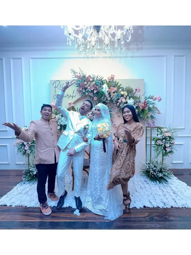 6 Potret Acara Ngunduh Mantu Reza Zakarya dan Amira Karaman, Digelar Intimate