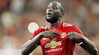 5. Romelu Lukaku (Striker) - Striker Belgia ini belum mampu menunjukan penampilan maksimal bersama Manchester United. Poin Lukaku di FIFA 19 pun ada penurunan yaitu stamina, dari 81 menjadi 79. (AFP/Aaron M. Sprecher)