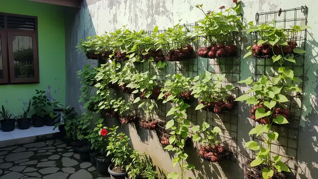 9 Ide Kebun Ubi Rambat dari Kawat Bekas Jemuran, Hemat Lahan dan Ramah Lingkungan