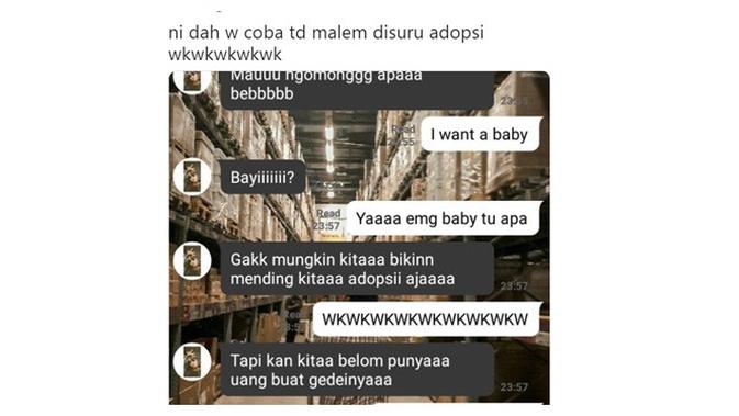 chat i want a baby (Sumber: @askmenfess)