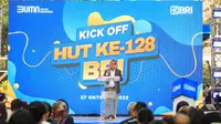 BRI menggelar Kick Off HUT ke-128 di Kantor Pusat BRI, Jakarta pada Jumat (27/10).