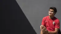 Kapten Bali United, Bobby Satria saat berada di Mess Bali United. (Bola.com/Vitalis Yogi Trisna)
