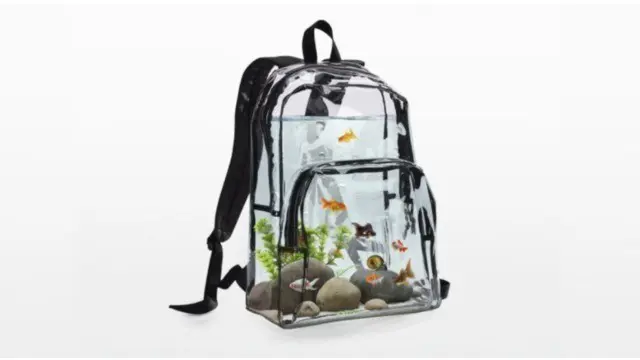 Walaupun dapat dibawa kemana saja, tas ini dibuat dengan mengutamakan kenyamanan ikan dan gampang dibersihkan.