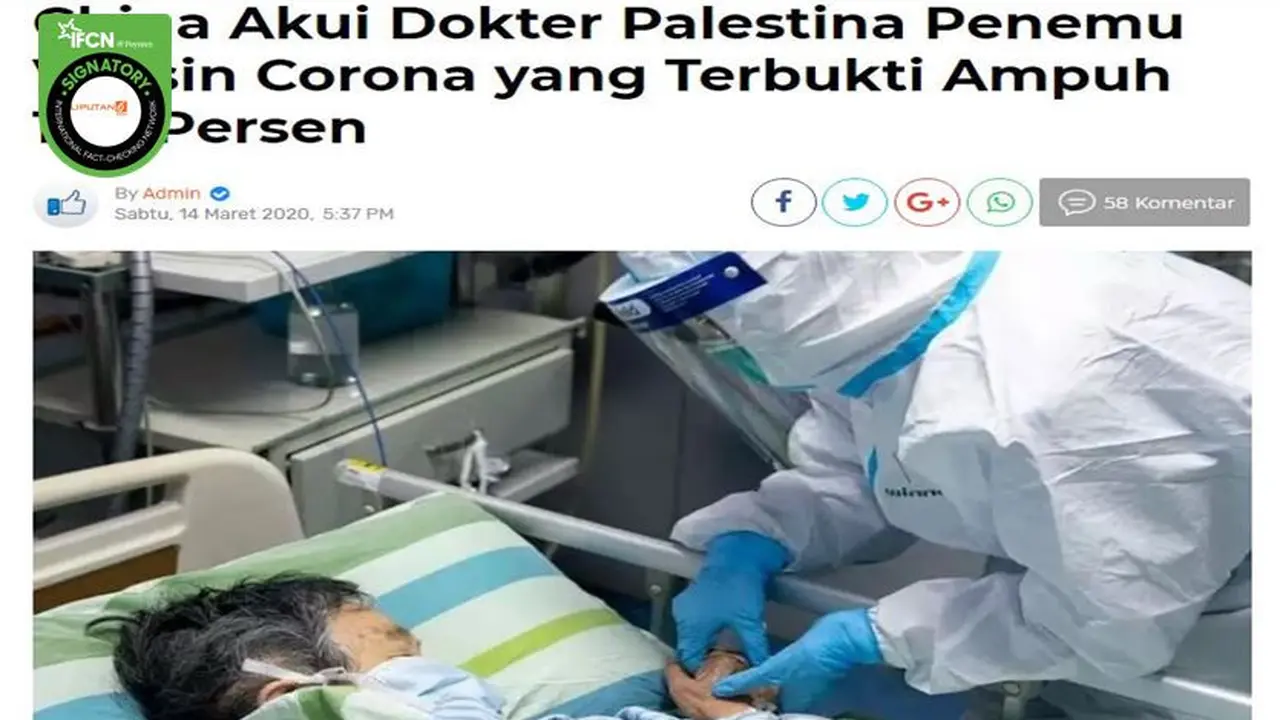 Gambar Tangkapan Layar Berita Tentang Vaksin Virus Corona