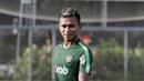Pemain Timnas Indonesia U-22, Osvaldo Haay, saat latihan di Lapangan ABC, Senayan, Jakarta, Jumat (11/1). Pemain muda terbaik Liga 1 2018 itu baru bergabung pada hari kelima pemusatan latihan skuat Garuda Muda. (Bola.com/M Iqbal Ichsan)