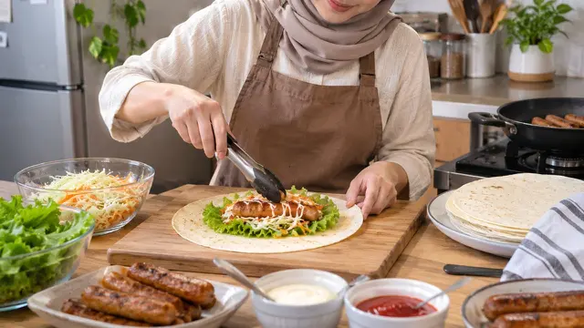 Kebab Sosis Rumahan